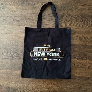 SNL 50 Black Tote Bag Saturday Night Live New York City RARE MERCH